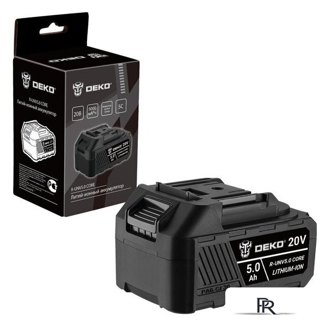 Аккумулятор Deko R-UNV5.0 CORE 083-1016 (20В/5 Ач) - Изображение №1 — Интернет-магазин ПроЗаказ
