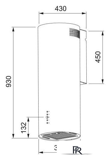 Кухонная вытяжка Franke Axis 35 BK 335.0706.918 - Изображение №3 — Интернет-магазин ПроЗаказ