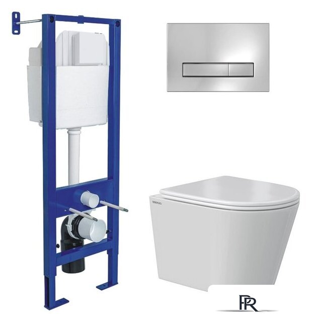 Унитаз подвесной Berges Wasserhaus Vita Rimless 043381 (с сиденьем) - Изображение №1 — Интернет-магазин ПроЗаказ