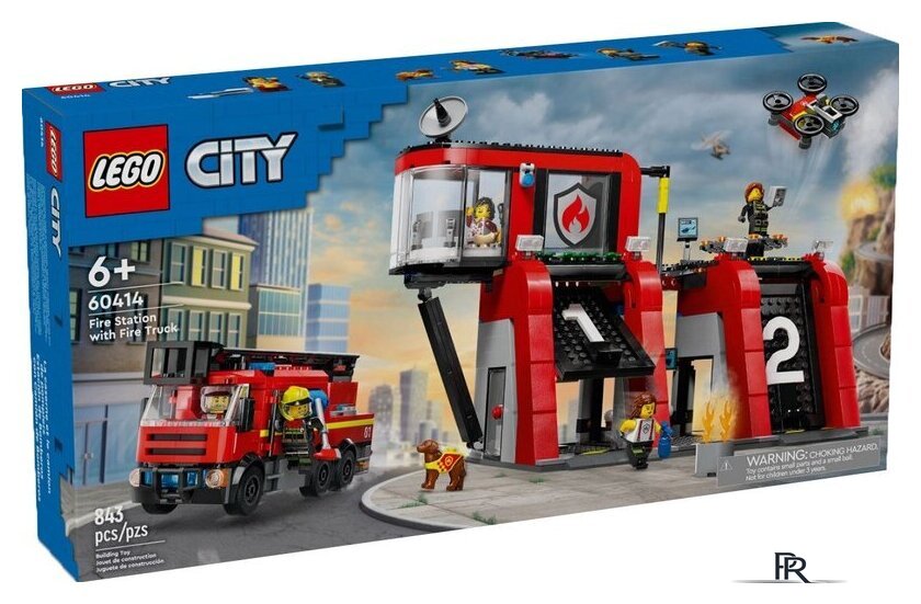 Конструктор LEGO City 60414 Пожарная станция с пожарной машиной - Изображение №1 — Интернет-магазин ПроЗаказ