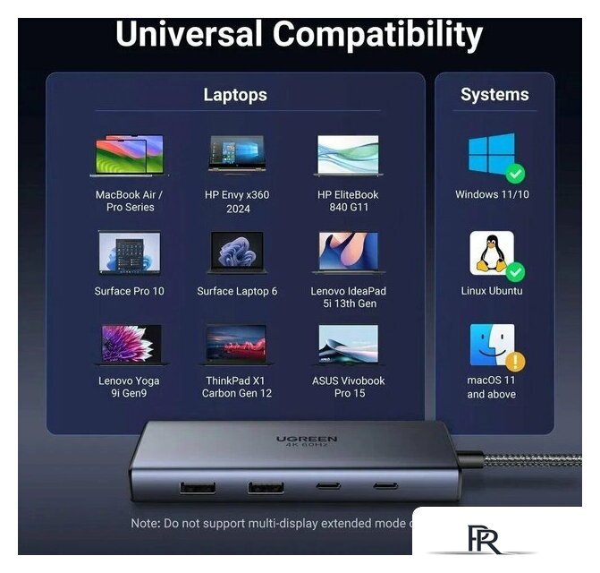 Док-станция Ugreen CM498 45379 - Изображение №6 — Интернет-магазин ПроЗаказ