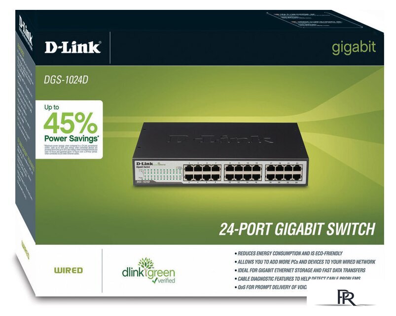 Неуправляемый коммутатор D-Link DGS-1024D - Изображение №2 — Интернет-магазин ПроЗаказ