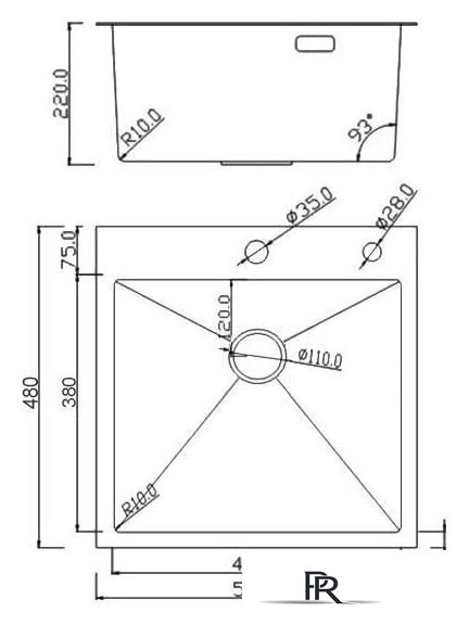 Кухонная мойка Roxen Simple 560220-50B PVD графит (с коландером и дозатором) - Изображение №12 — Интернет-магазин ПроЗаказ