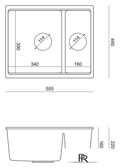 Кухонная мойка Quadron HCQL5646U1-C1_I - Изображение №6 — Интернет-магазин ПроЗаказ