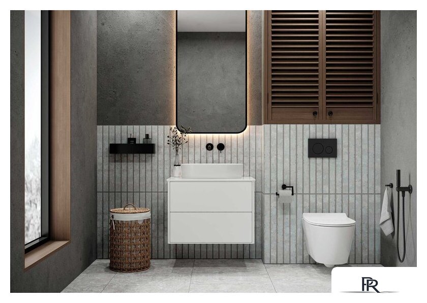 Умывальник Керамин Арена 40 ФС (серый, матовый) - Изображение №3 — Интернет-магазин ПроЗаказ