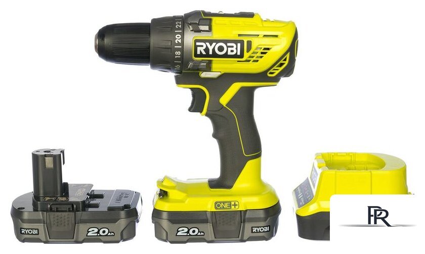 Дрель-шуруповерт Ryobi R18DD3-220S 5133003348 (с 2-мя АКБ 2 Ah, сумка) - Изображение №3 — Интернет-магазин ПроЗаказ