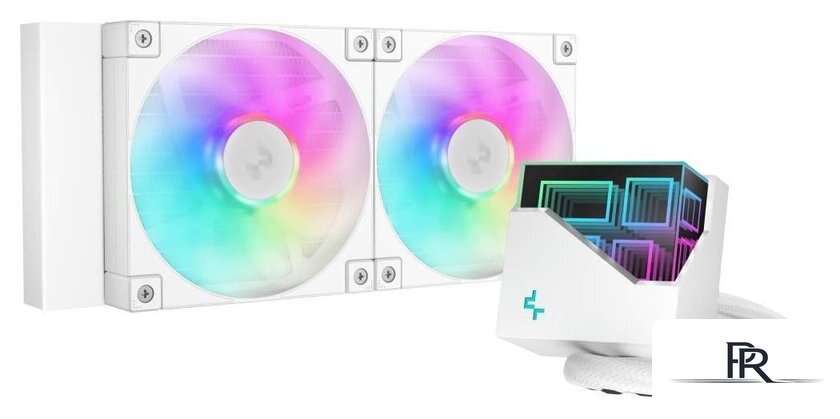 Система жидкостного охлаждения для процессора DeepCool LT240 WH ARGB R-LT240-WHAMNC-G-1 - Изображение №1 — Интернет-магазин ПроЗаказ