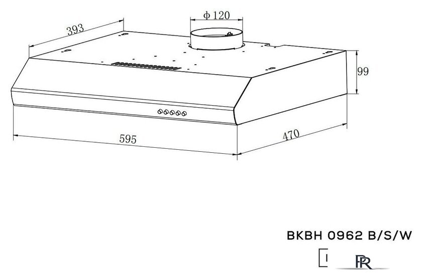 Кухонная вытяжка Kernau Basic BKBH 0962 B - Изображение №9 — Интернет-магазин ПроЗаказ