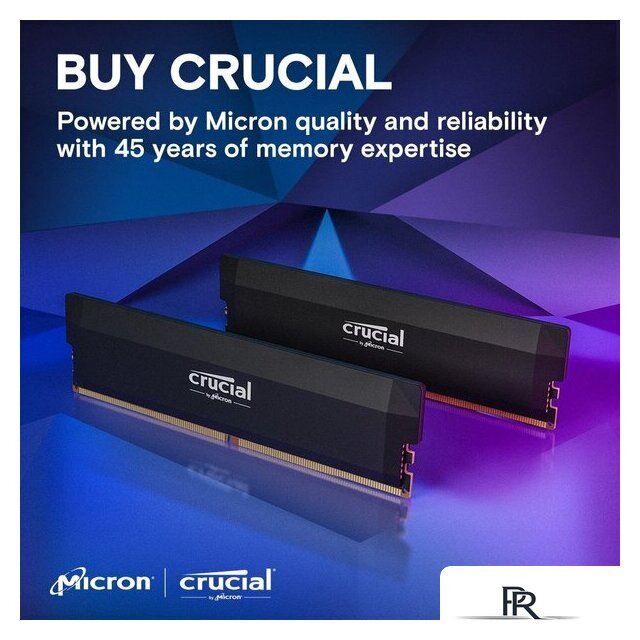 Оперативная память Crucial Pro Overclocking Edition 2x16ГБ DDR5 6000 МГц CP2K16G60C36U5B - Изображение №5 — Интернет-магазин ПроЗаказ