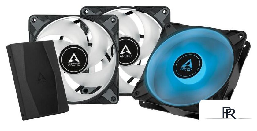 Комплект вентиляторов для корпуса Arctic P12 PWM PST RGB 0dB Triple Pack (3 шт) ACFAN00229A - Изображение №1 — Интернет-магазин ПроЗаказ