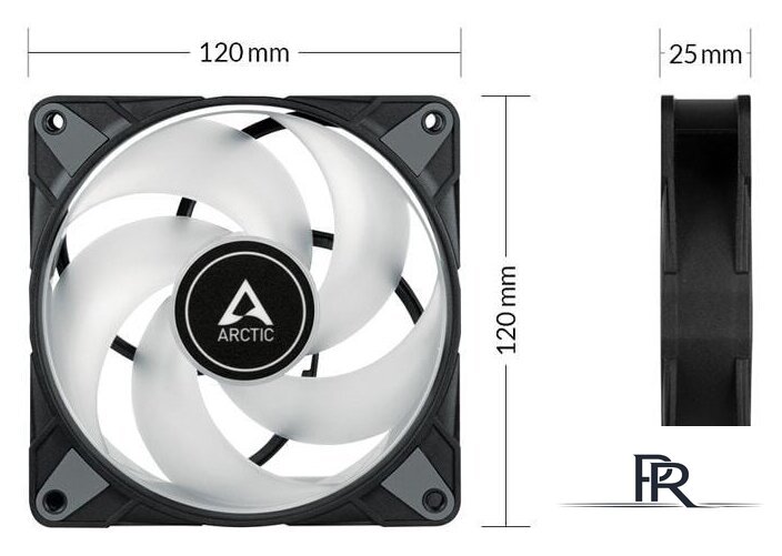 Комплект вентиляторов для корпуса Arctic P12 PWM PST RGB 0dB Triple Pack (3 шт) ACFAN00229A - Изображение №6 — Интернет-магазин ПроЗаказ