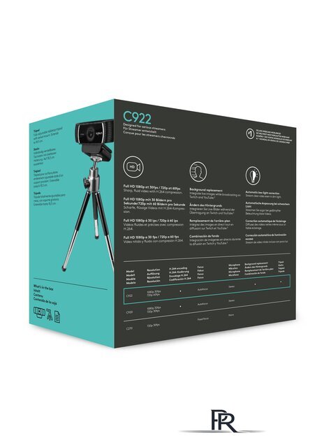 Веб-камера для стриминга Logitech C922 Pro Stream 960-001088 - Изображение №9 — Интернет-магазин ПроЗаказ