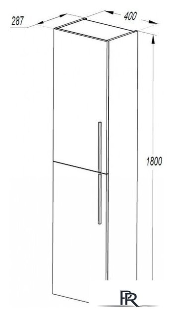  Акватон Шкаф-пенал для ванной Амели 1A262503AE7A0 - Изображение №4 — Интернет-магазин ПроЗаказ