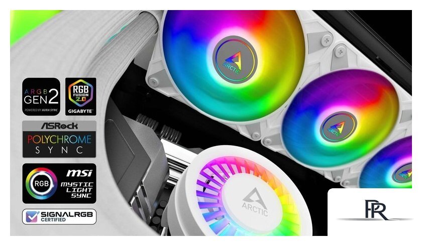 Система жидкостного охлаждения для процессора Arctic Liquid Freezer III 360 A-RGB White ACFRE00152A - Изображение №8 — Интернет-магазин ПроЗаказ