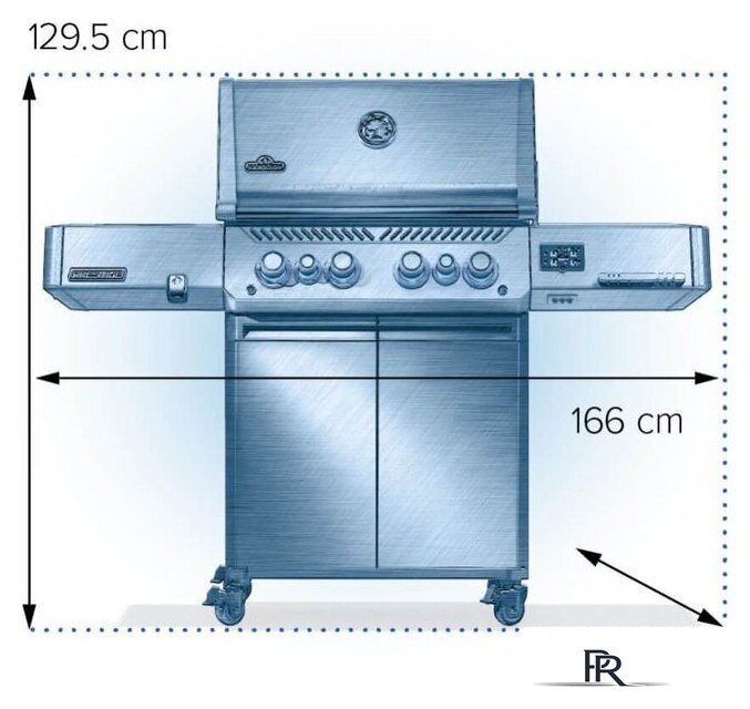 Газовый гриль для дачи Napoleon Prestige 500 Connected RSIB P500VXRSIBPK-PL-PHM - Изображение №2 — Интернет-магазин ПроЗаказ