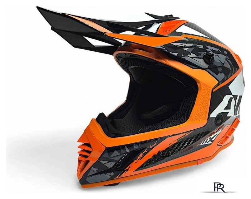 Мотошлем AIM RH855 Carbon Terrain RH855T-DBO-M (M, черный/оранжевый) - Изображение №2 — Интернет-магазин ПроЗаказ