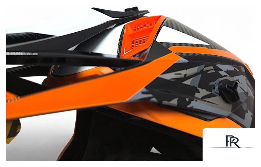 Мотошлем AIM RH855 Carbon Terrain RH855T-DBO-M (M, черный/оранжевый) - Изображение №8 — Интернет-магазин ПроЗаказ