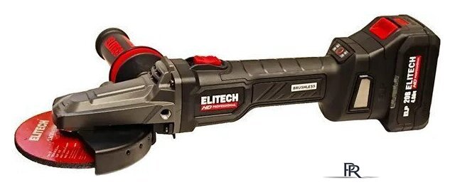 Угловая шлифмашина ELITECH CAG 2012DSL E2213.075.01 (с 1-им АКБ, кейс) - Изображение №1 — Интернет-магазин ПроЗаказ