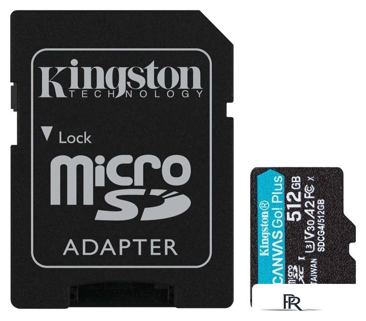 Карта памяти Kingston Canvas Go! microSDXC 512GB SDCG4/512GB (с адаптером) - Изображение №1 — Интернет-магазин ПроЗаказ