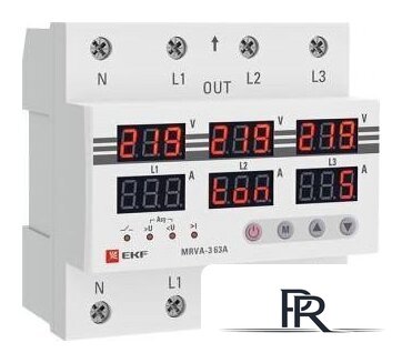 Реле напряжения EKF MRVA-3 63A - Изображение №1 — Интернет-магазин ПроЗаказ