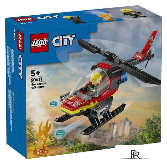 Конструктор LEGO City 60411 Пожарно-спасательный вертолет - Изображение №1 — Интернет-магазин ПроЗаказ