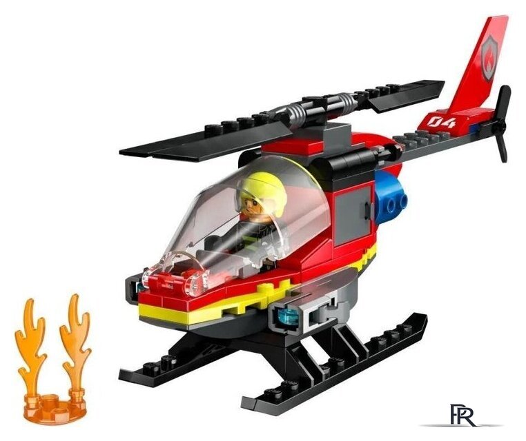 Конструктор LEGO City 60411 Пожарно-спасательный вертолет - Изображение №2 — Интернет-магазин ПроЗаказ