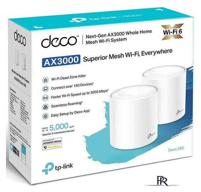 Wi-Fi система TP-Link Deco X60 V2 (2 шт.) - Изображение №2 — Интернет-магазин ПроЗаказ