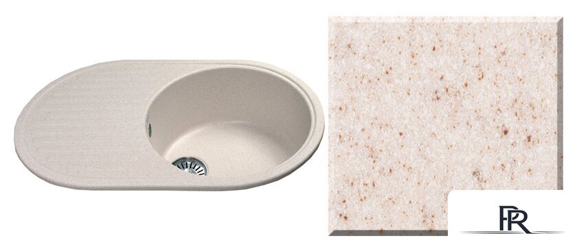 Кухонная мойка Ulgran U-107 (бежевый) - Изображение №1 — Интернет-магазин ПроЗаказ