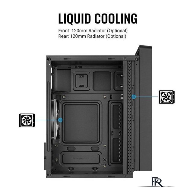 Корпус AeroCool CS-109-G-BK-v1 - Изображение №6 — Интернет-магазин ПроЗаказ