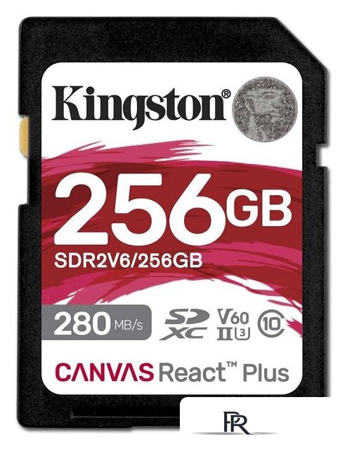 Карта памяти Kingston Canvas React Plus SDXC 256GB SDR2V6/256GB - Изображение №1 — Интернет-магазин ПроЗаказ