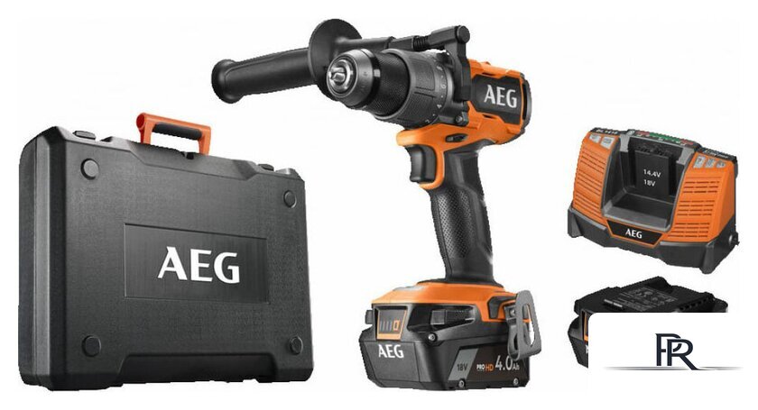 Дрель-шуруповерт AEG Powertools BS 18C3BL-402C 4935478936 (с 2-мя АКБ, кейс) - Изображение №1 — Интернет-магазин ПроЗаказ