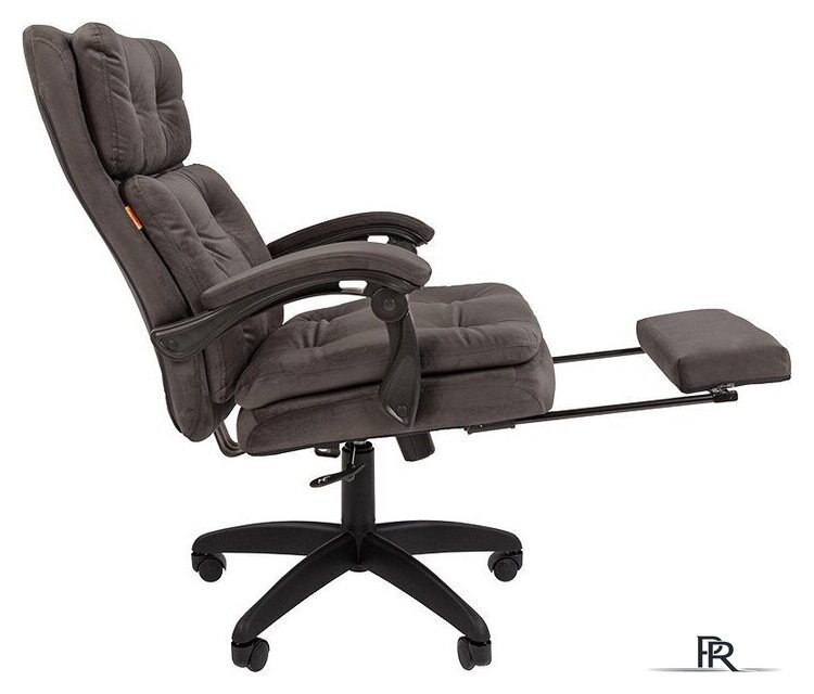 Офисное кресло CHAIRMAN Home 442 (ткань, Т-55 серый) - Изображение №4 — Интернет-магазин ПроЗаказ