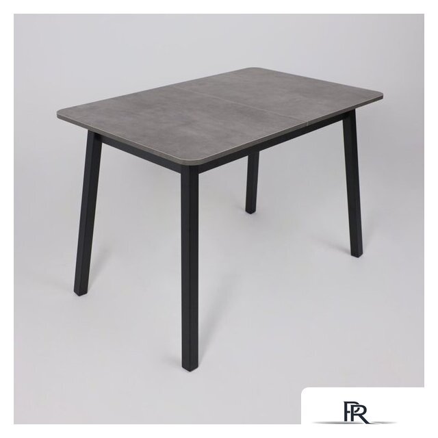 Кухонный стол Мамадома Tirk radial-110 раздвижной 110-142х70 (дымчатая керамика/черный) - Изображение №8 — Интернет-магазин ПроЗаказ