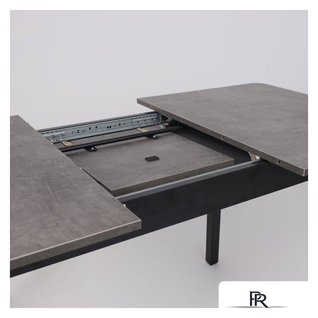 Кухонный стол Мамадома Tirk radial-110 раздвижной 110-142х70 (дымчатая керамика/черный) - Изображение №15 — Интернет-магазин ПроЗаказ