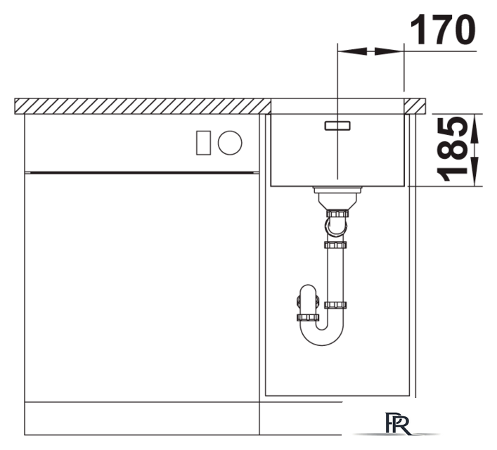 Кухонная мойка Blanco Solis 340-U 526115 (полированная) - Изображение №4 — Интернет-магазин ПроЗаказ