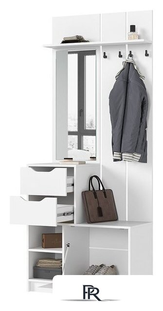 Тумба для обуви Стендмебель Руна ПР 01 (белый) - Изображение №2 — Интернет-магазин ПроЗаказ