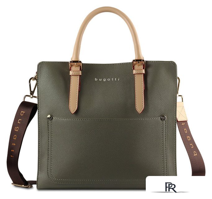 Женская сумка Bugatti Ella 49362184 (оливковый) - Изображение №2 — Интернет-магазин ПроЗаказ