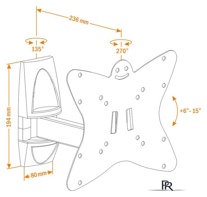 Кронштейн для телевизора Holder LCDS-5037 - Изображение №2 — Интернет-магазин ПроЗаказ