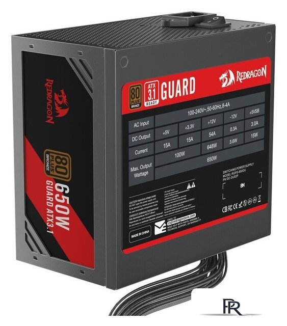 Блок питания Redragon Guard 650W GC-GU02P - Изображение №6 — Интернет-магазин ПроЗаказ
