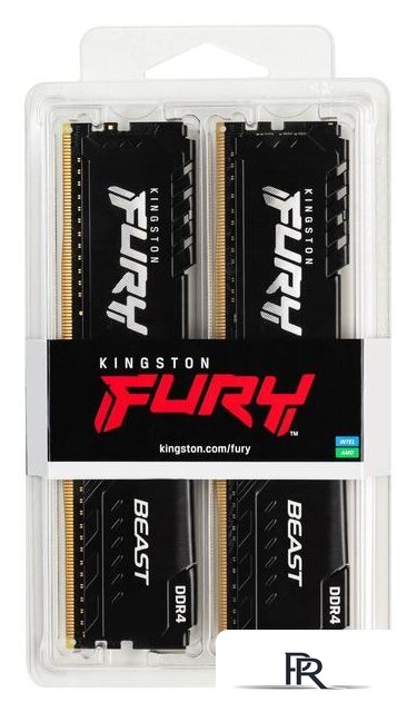 Оперативная память Kingston FURY Beast 2x16GB DDR4 PC4-25600 KF432C16BBK2/32 - Изображение №7 — Интернет-магазин ПроЗаказ