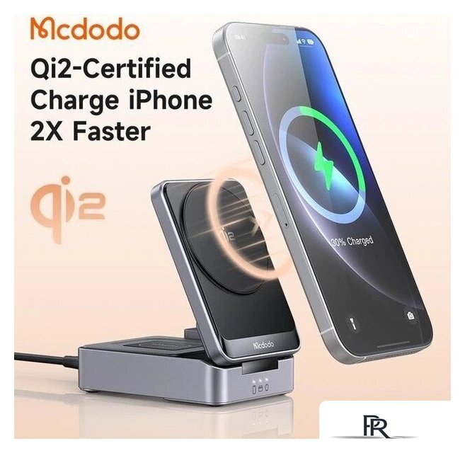 Беспроводное зарядное McDodo CH-519 22.5W USB Type-C с адаптером (черный) - Изображение №6 — Интернет-магазин ПроЗаказ
