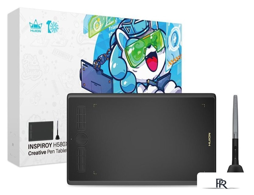 Графический планшет Huion Inspiroy H580X (черный) - Изображение №7 — Интернет-магазин ПроЗаказ