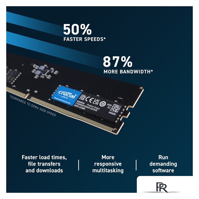 Оперативная память Crucial 16ГБ DDR5 4800 МГц CB16GU4800 - Изображение №3 — Интернет-магазин ПроЗаказ