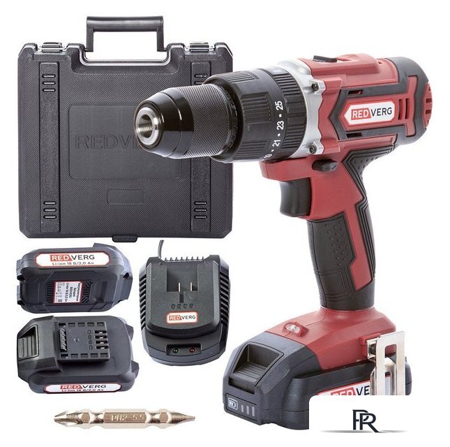 Ударная дрель-шуруповерт RedVerg RD-IS18/U (с 2-мя АКБ, кейс) - Изображение №1 — Интернет-магазин ПроЗаказ
