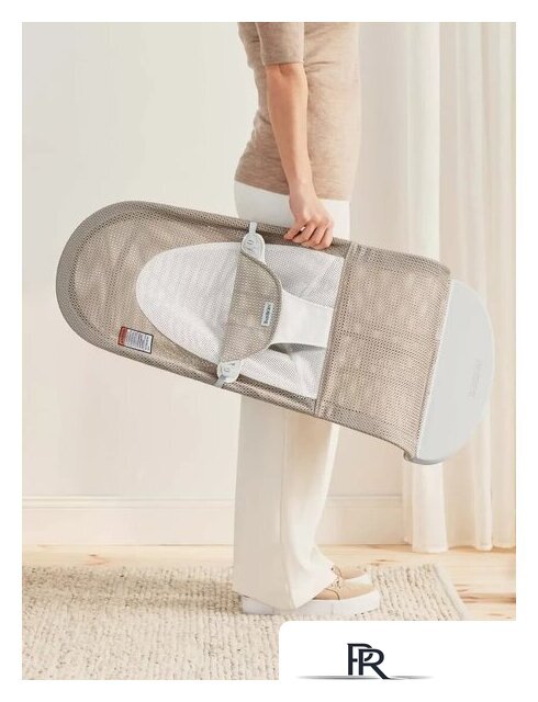 Шезлонг BabyBjorn Balance Mesh 0051.44 (grey/beige) - Изображение №4 — Интернет-магазин ПроЗаказ