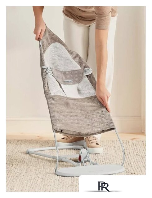 Шезлонг BabyBjorn Balance Mesh 0051.44 (grey/beige) - Изображение №5 — Интернет-магазин ПроЗаказ