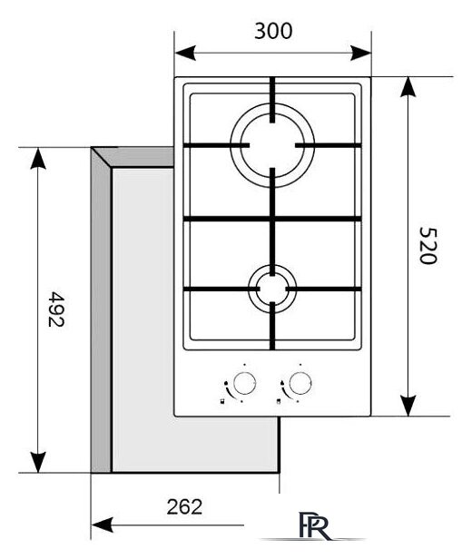 Варочная панель Akpo PGA 302 FGC BL - Изображение №2 — Интернет-магазин ПроЗаказ