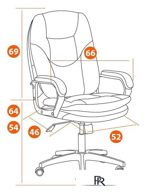 Офисное кресло TetChair Comfort LT (иск.кожа, черный) - Изображение №18 — Интернет-магазин ПроЗаказ