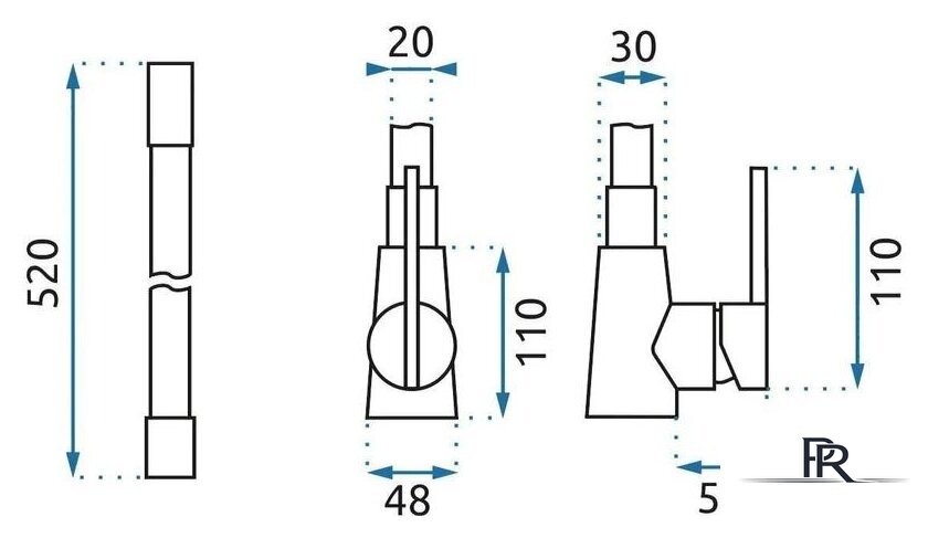 Смеситель Rea Icon REA-B5682 (черный/золотой) - Изображение №6 — Интернет-магазин ПроЗаказ