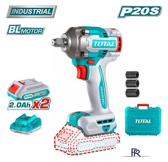 Гайковерт Total TIWLI2040 (с 2-мя АКБ, кейс) - Изображение №1 — Интернет-магазин ПроЗаказ